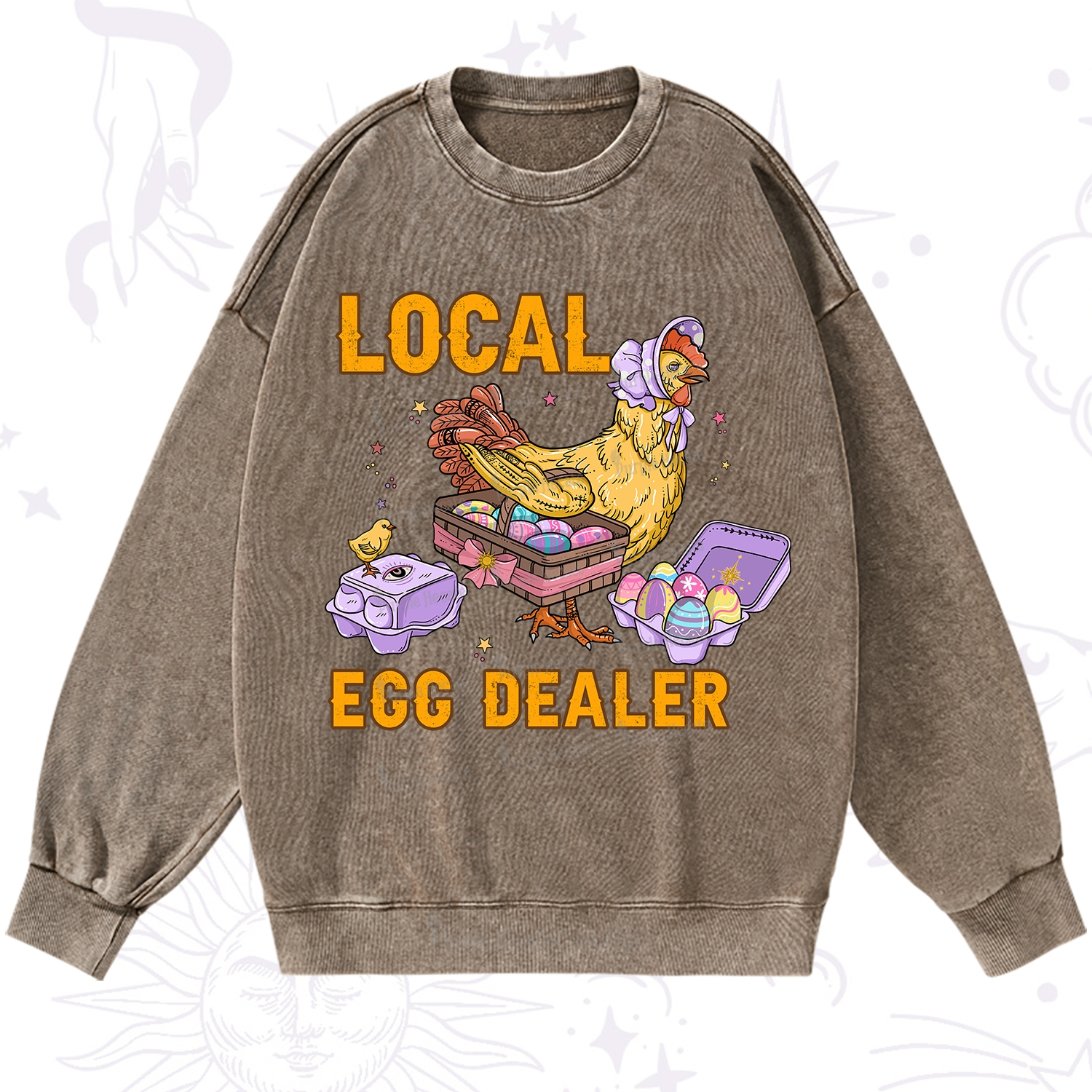 Purplehecate Local Egg Dealer Washed Sweatshirt