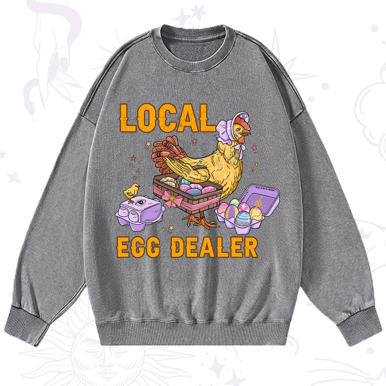 Purplehecate Local Egg Dealer Washed Sweatshirt
