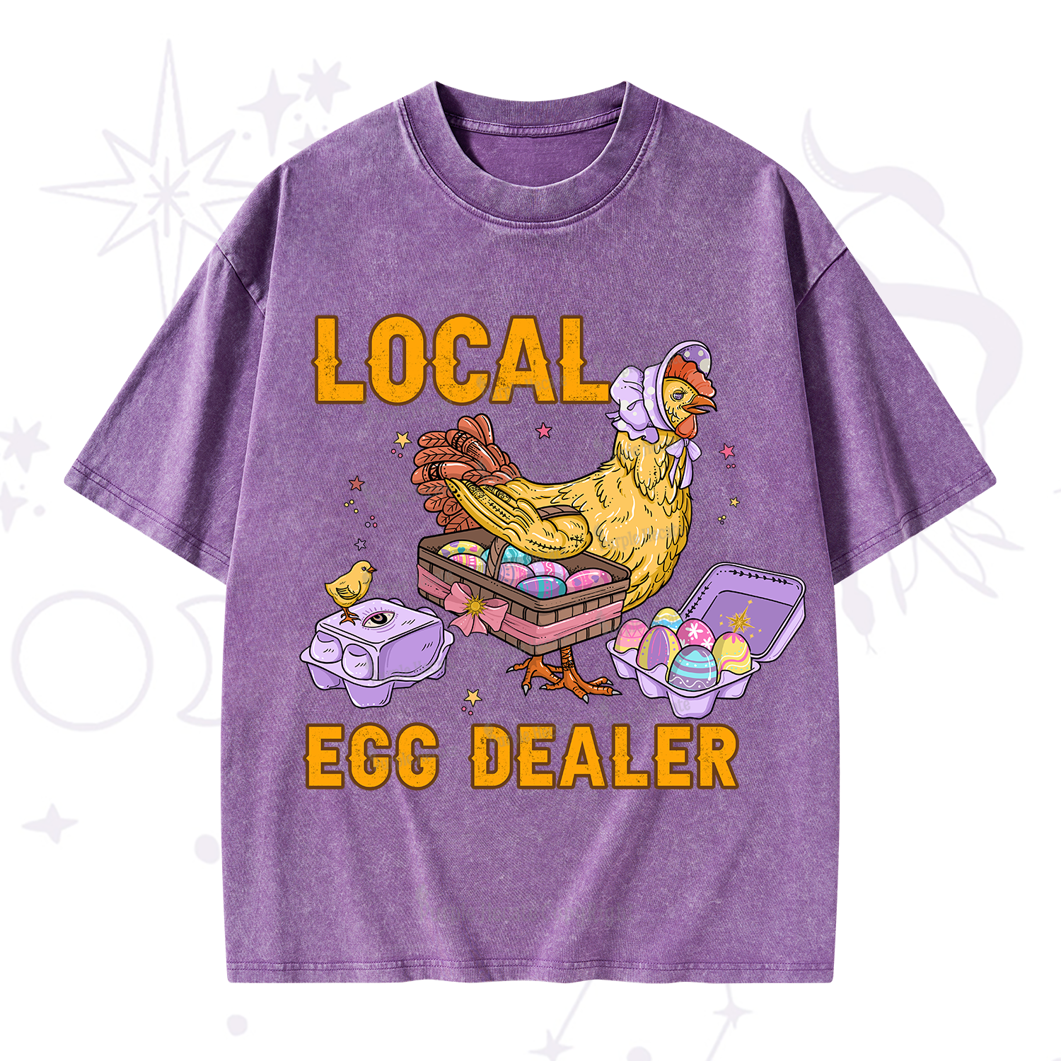 Purplehecate Local Egg Dealer Washed T-Shirt