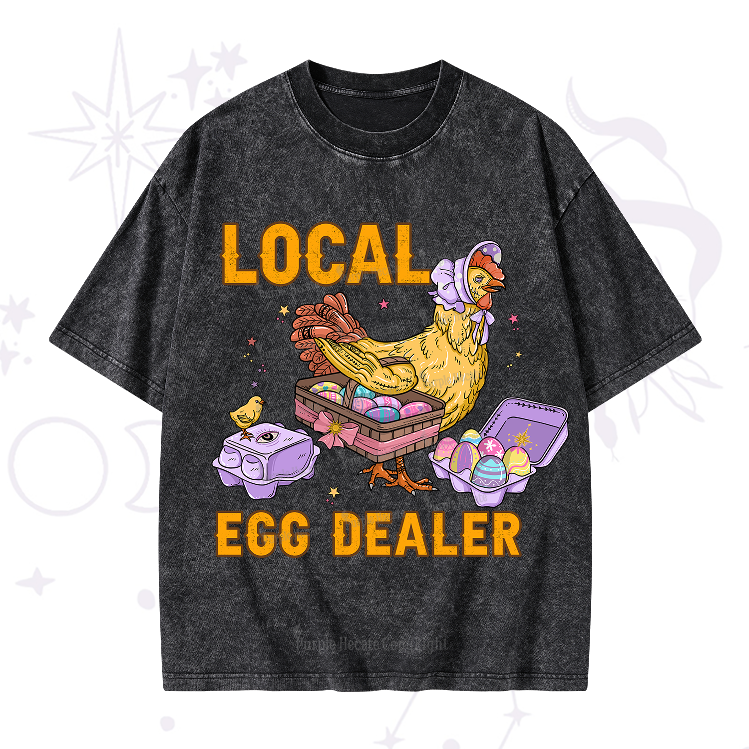 Purplehecate Local Egg Dealer Washed T-Shirt