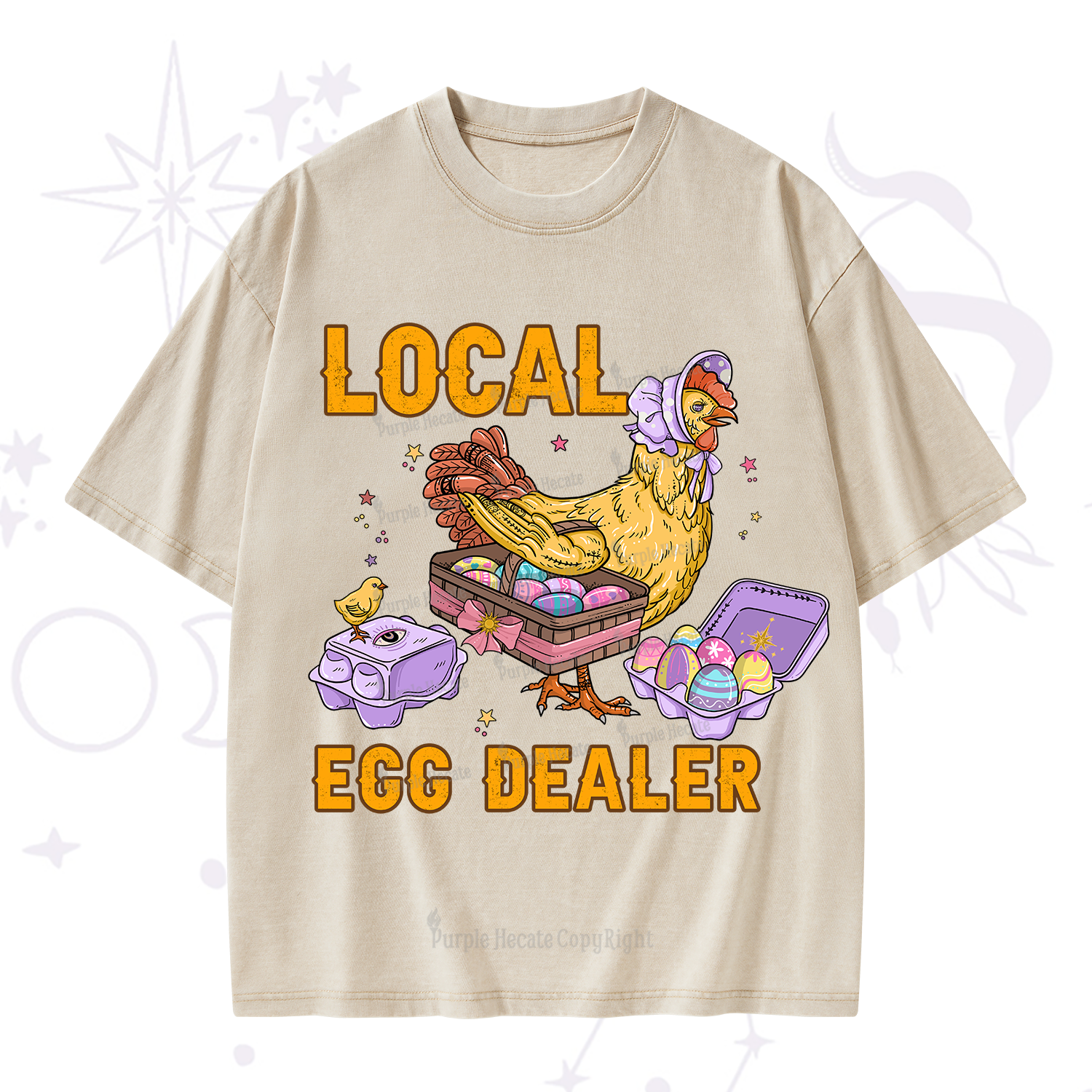 Purplehecate Local Egg Dealer Washed T-Shirt