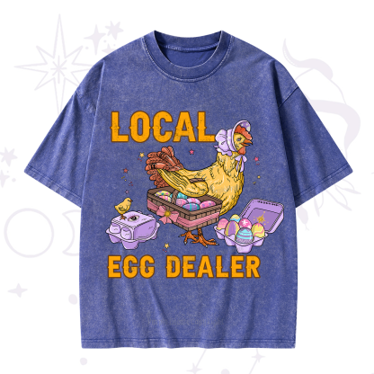 Purplehecate Local Egg Dealer Washed T-Shirt