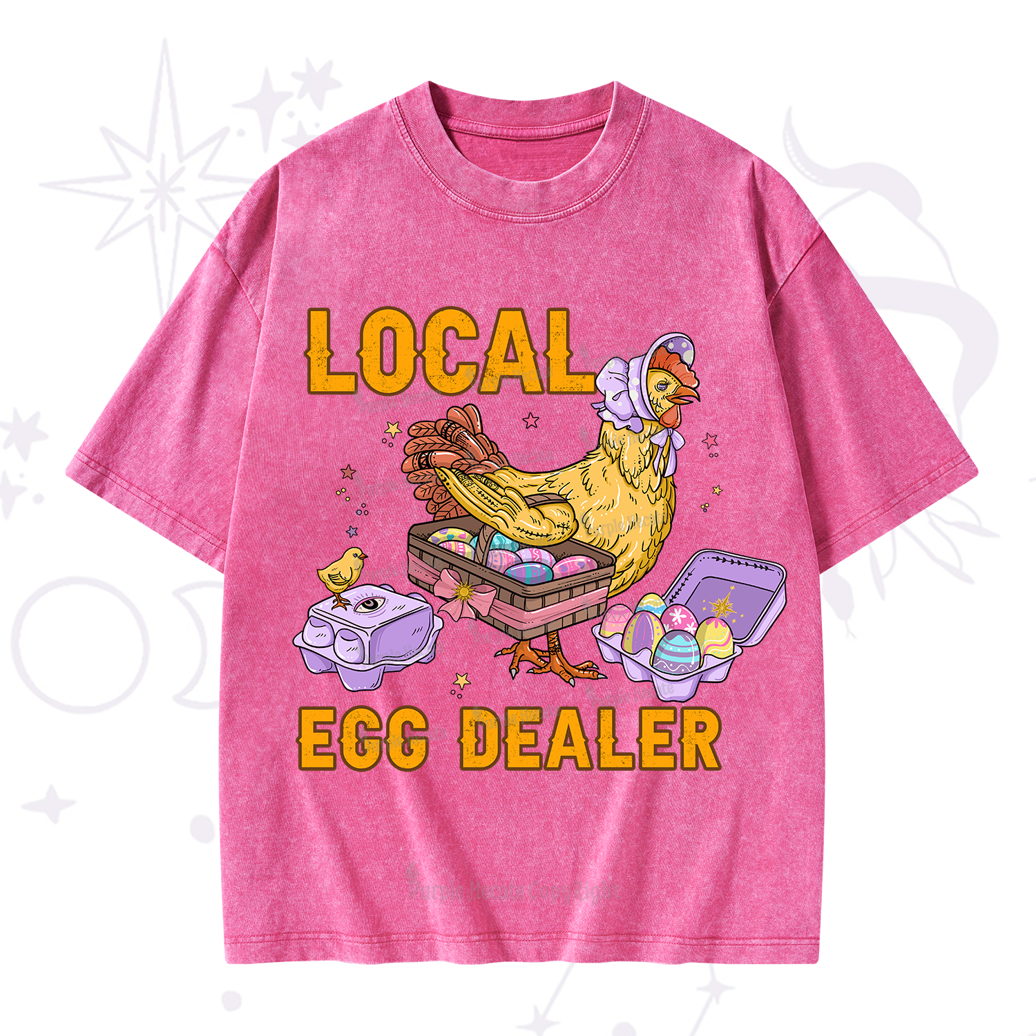 Purplehecate Local Egg Dealer Washed T-Shirt