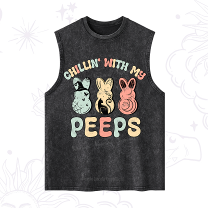 Purplehecate Chillin With My Peeps Washed Tank