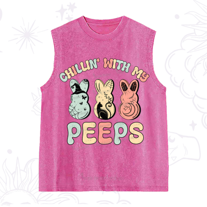 Purplehecate Chillin With My Peeps Washed Tank