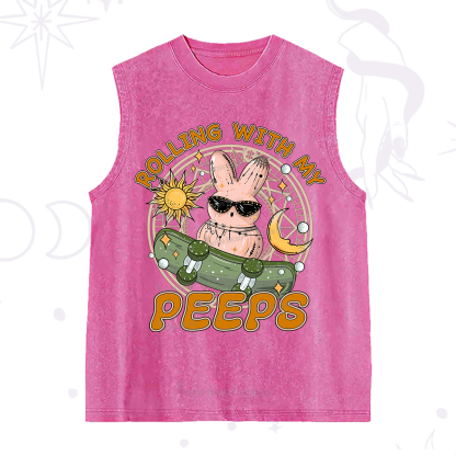 Purplehecate Rolling With My Peeps Washed Tank