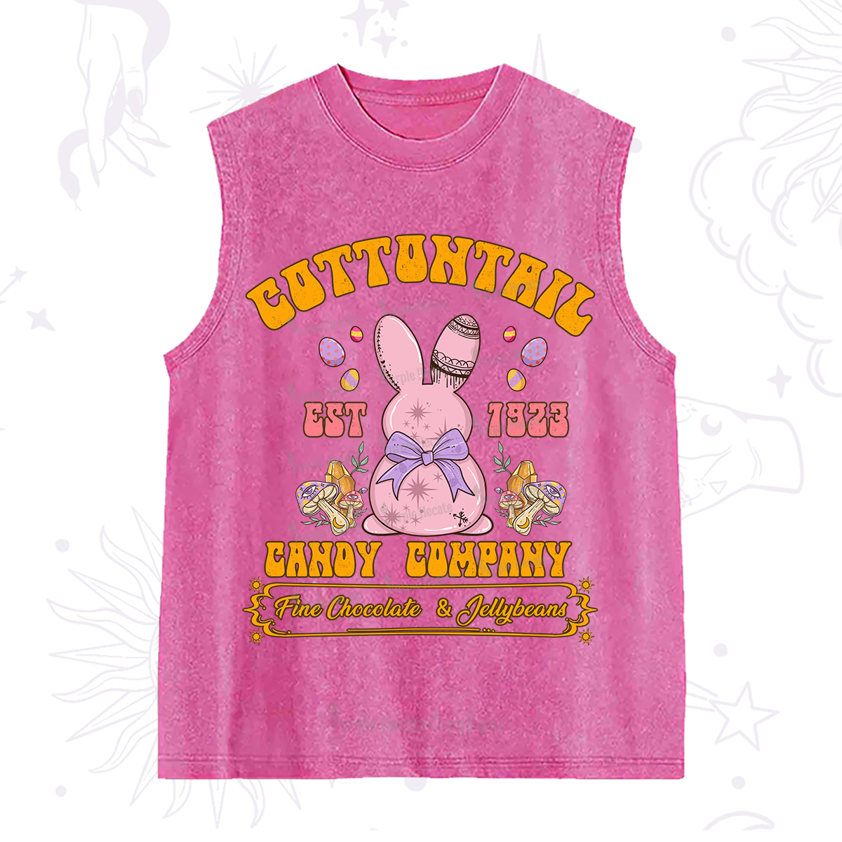 Purplehecate Cottontail Candy Company Easter Washed Tank