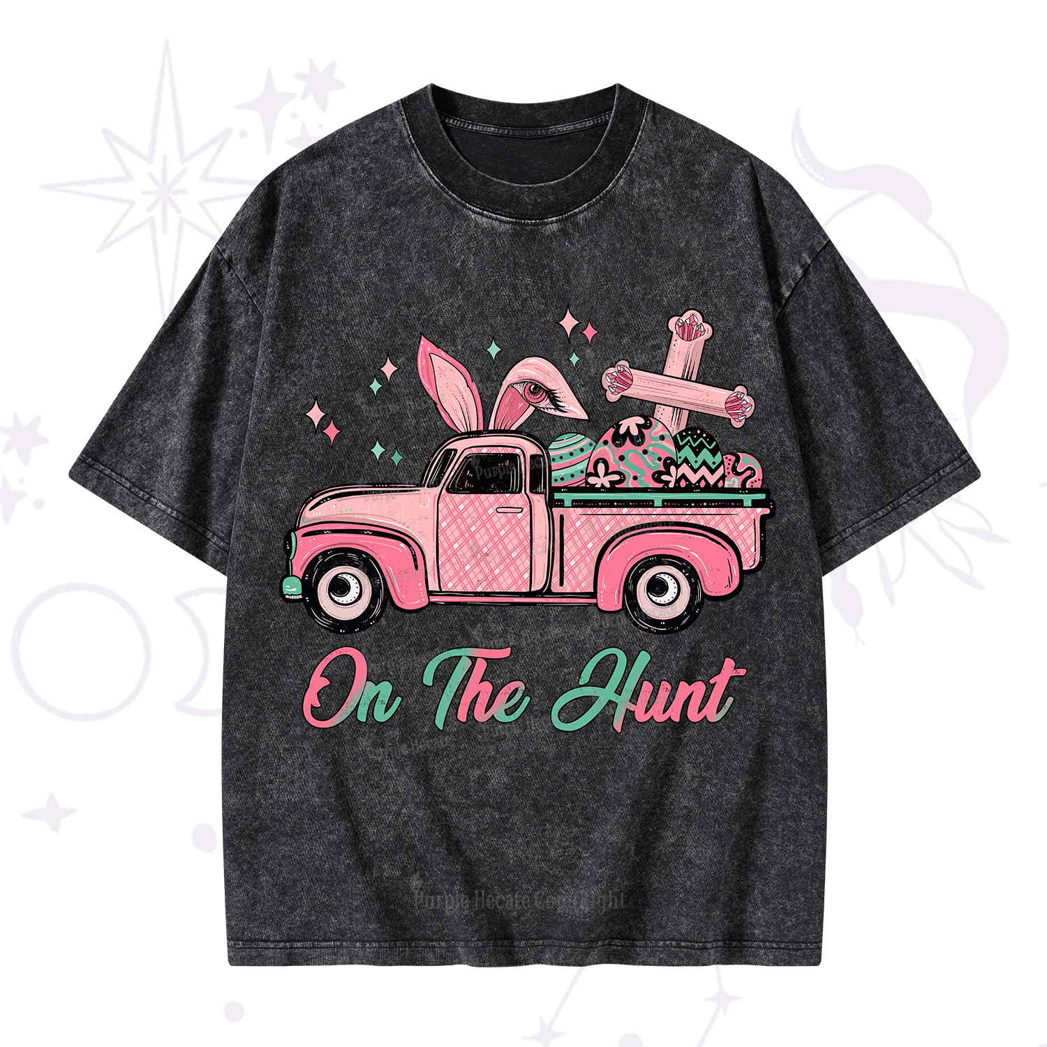 Purplehecate On The Hunt Easter Washed T-Shirt