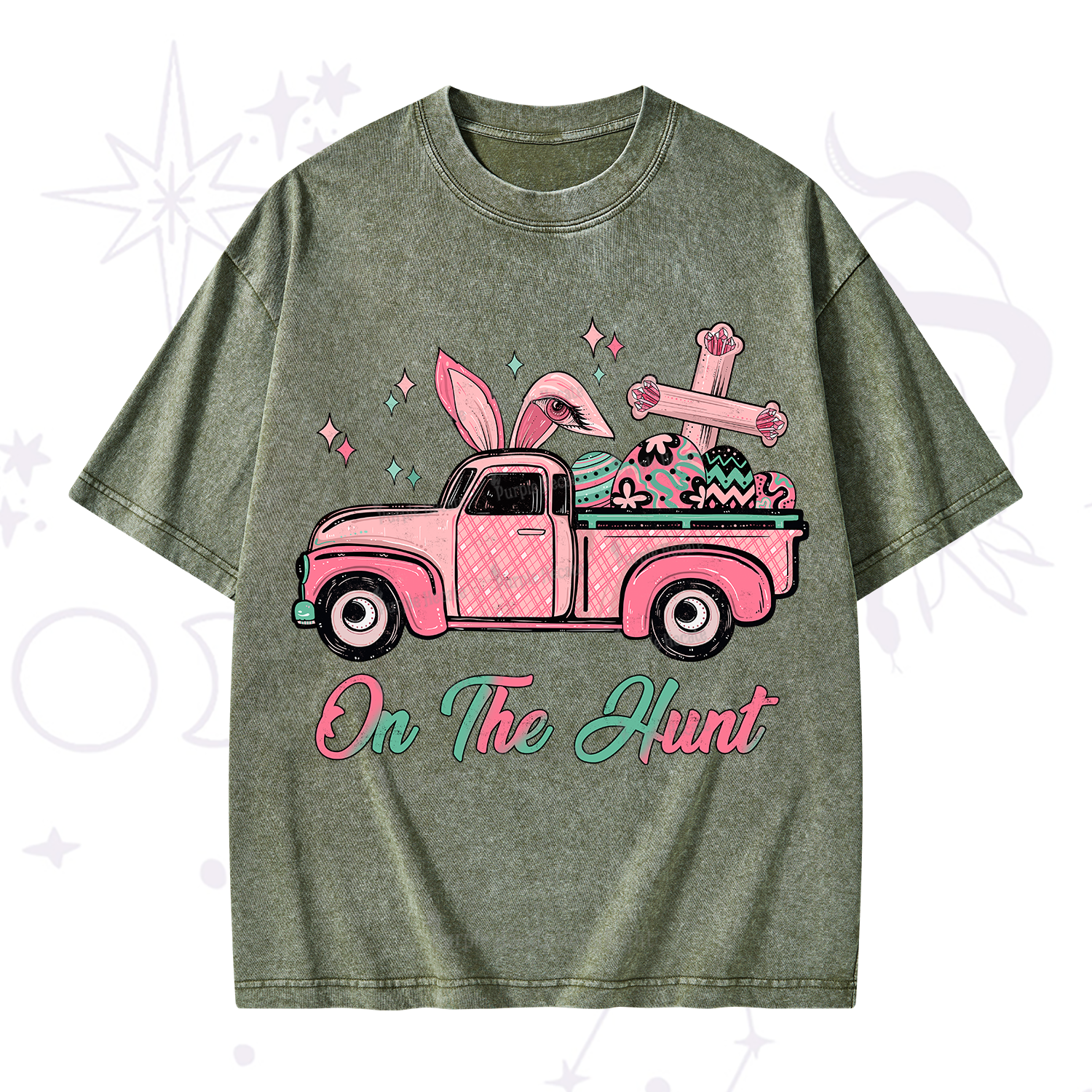 Purplehecate On The Hunt Easter Washed T-Shirt