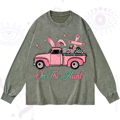 Purplehecate On The Hunt Easter Washed Long Sleeve Shirt