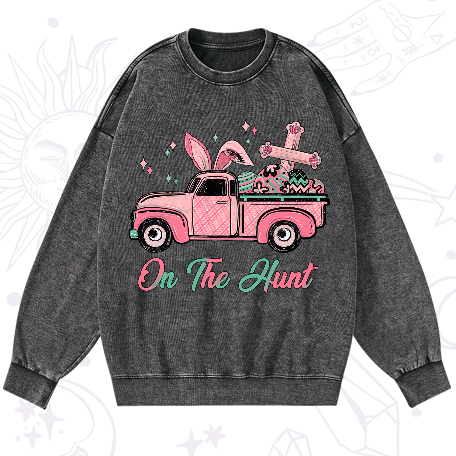 Purplehecate On The Hunt Easter Washed Sweatshirt