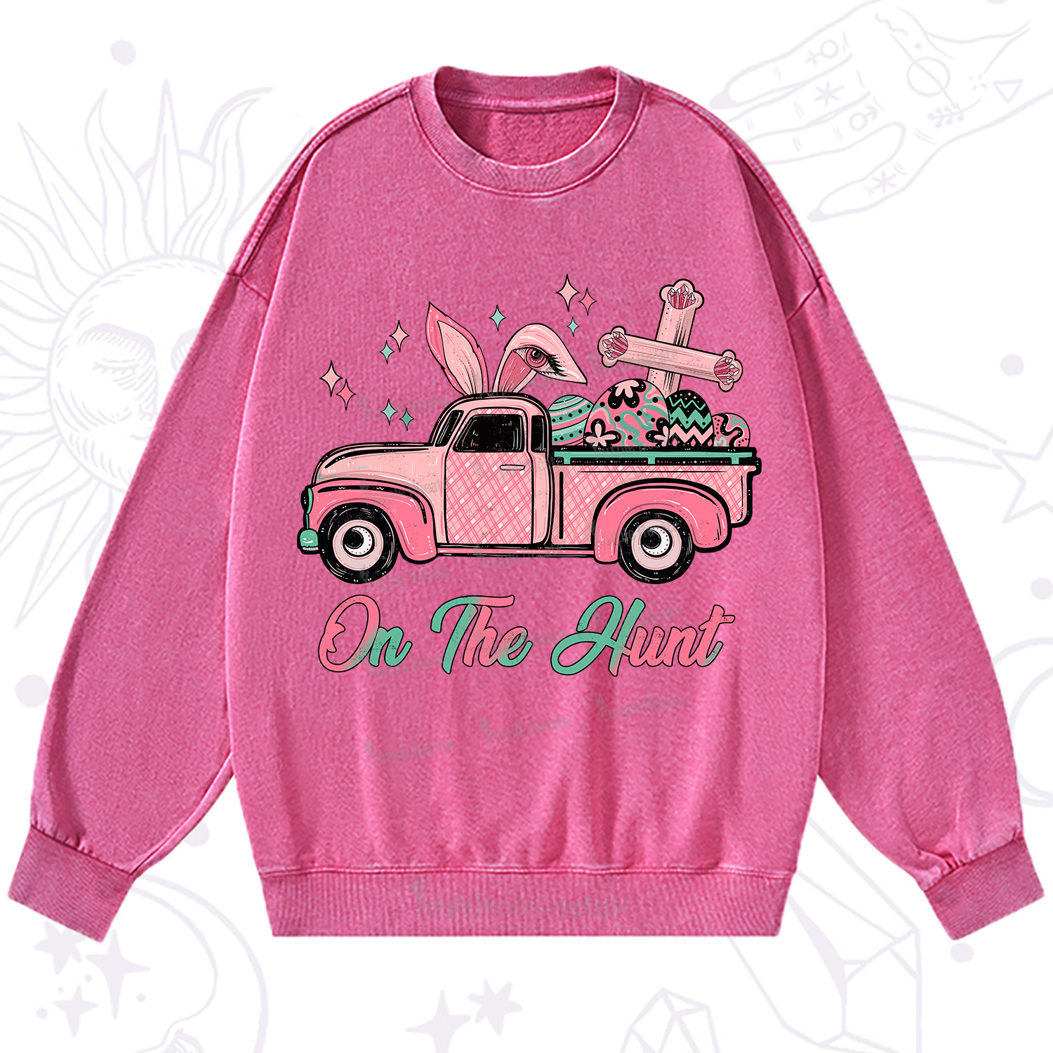 Purplehecate On The Hunt Easter Washed Sweatshirt