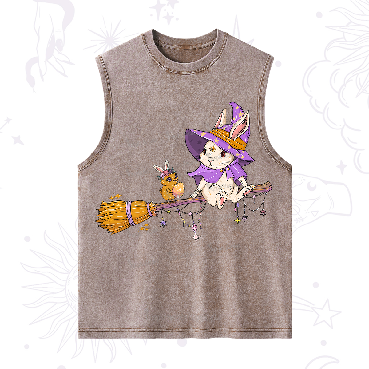 Purplehecate Bunny Witch's Easter Adventure Washed Tank