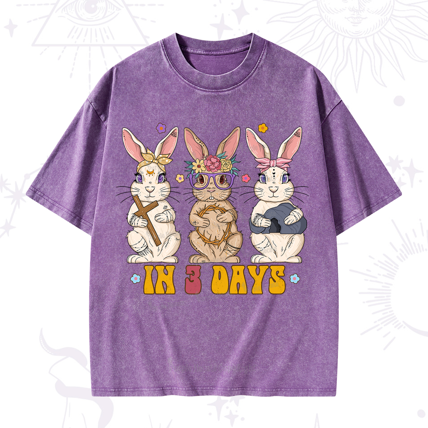Purplehecate In 3 Days Easter Washed T-Shirt