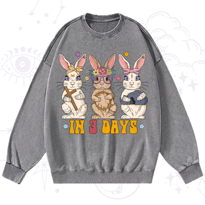 Purplehecate In 3 Days Easter Washed Sweatshirt