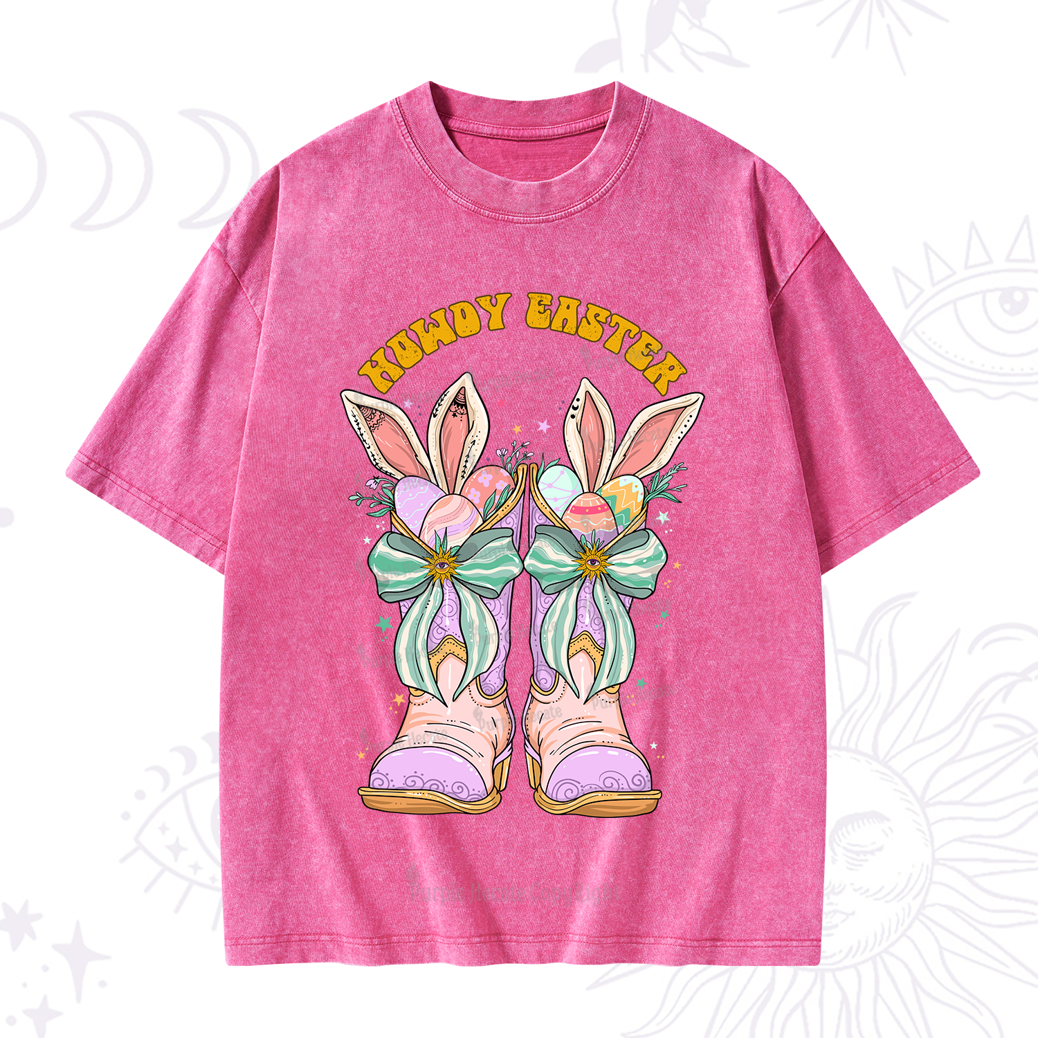 Purplehecate Howdy Easter Washed T-Shirt