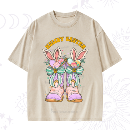 Purplehecate Howdy Easter Washed T-Shirt