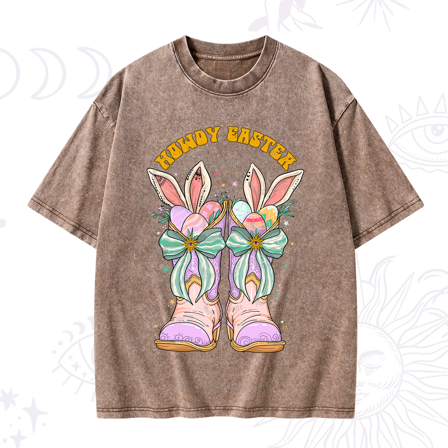 Purplehecate Howdy Easter Washed T-Shirt