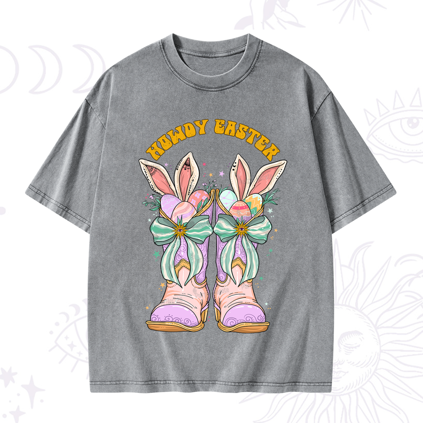 Purplehecate Howdy Easter Washed T-Shirt