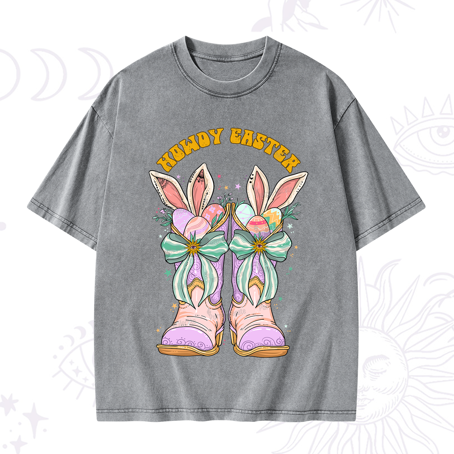 Purplehecate Howdy Easter Washed T-Shirt