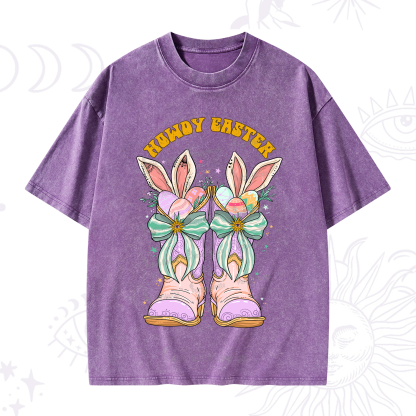 Purplehecate Howdy Easter Washed T-Shirt