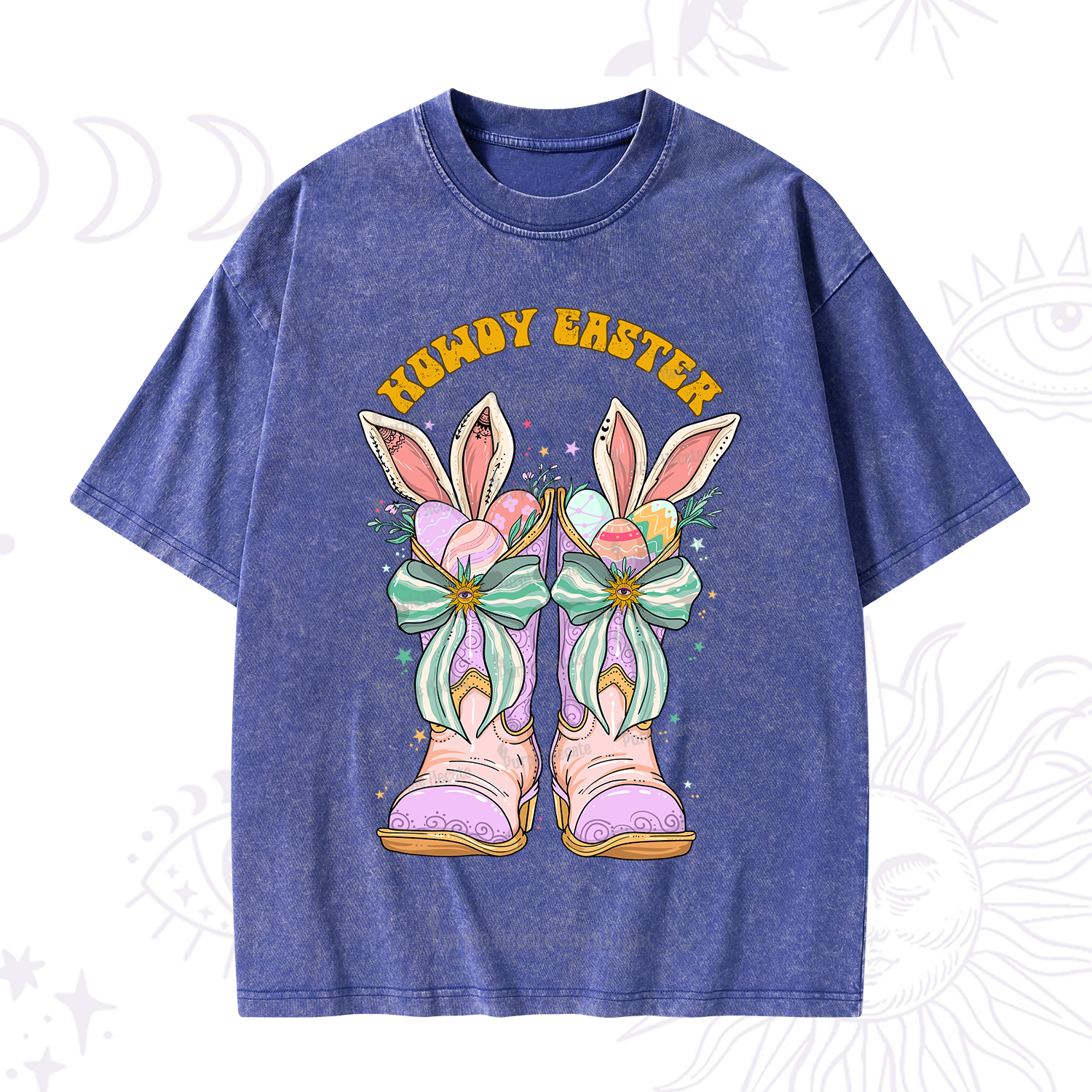 Purplehecate Howdy Easter Washed T-Shirt
