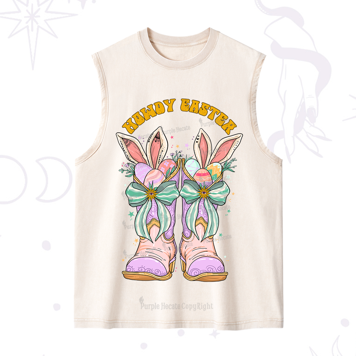 Purplehecate Howdy Easter Washed Tank