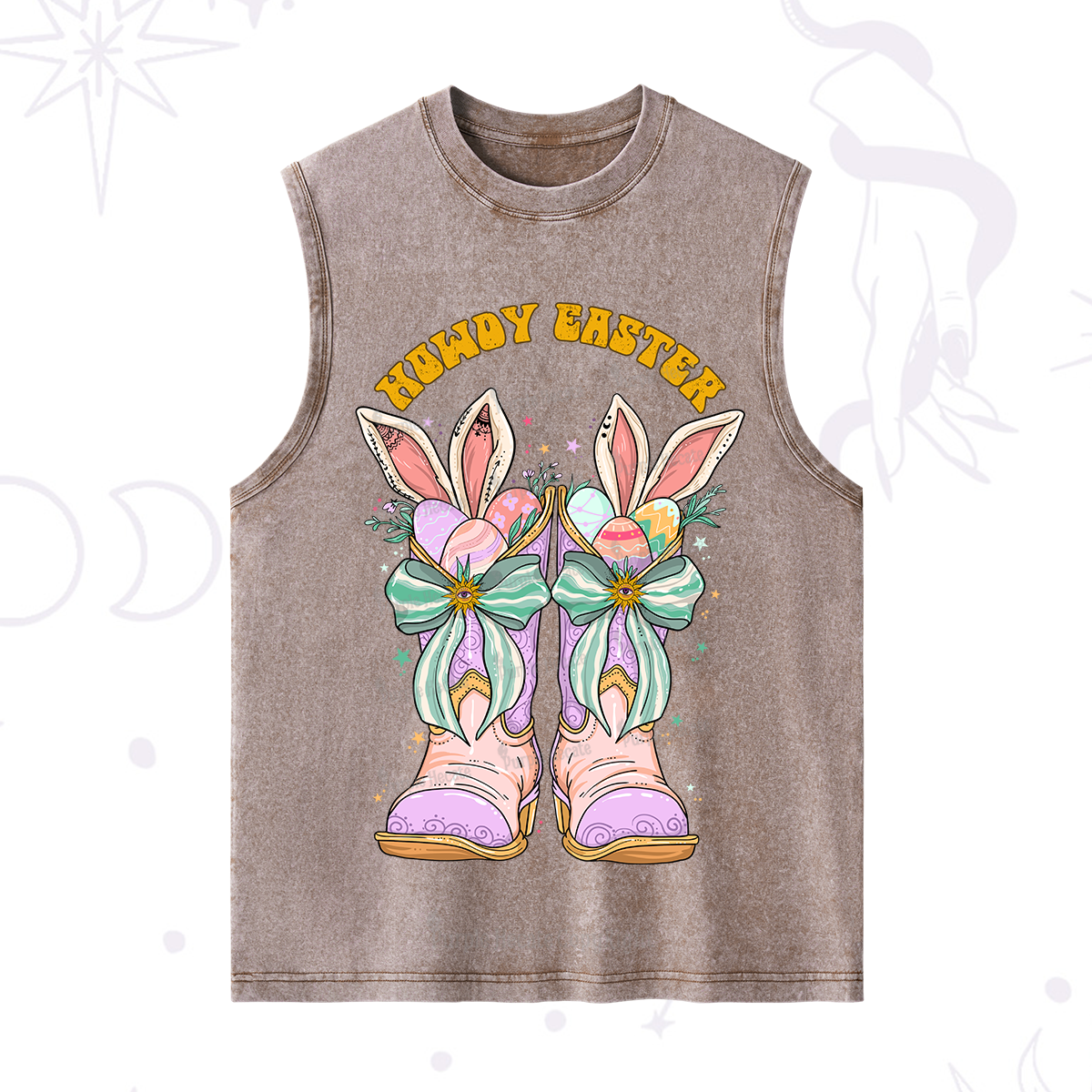 Purplehecate Howdy Easter Washed Tank