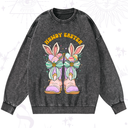 Purplehecate Howdy Easter Washed Sweatshirt