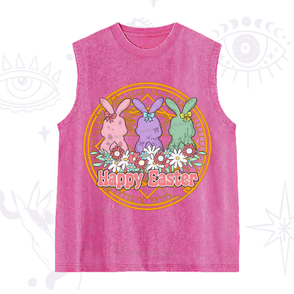 Purplehecate Happy Easter Bunny Washed Tank