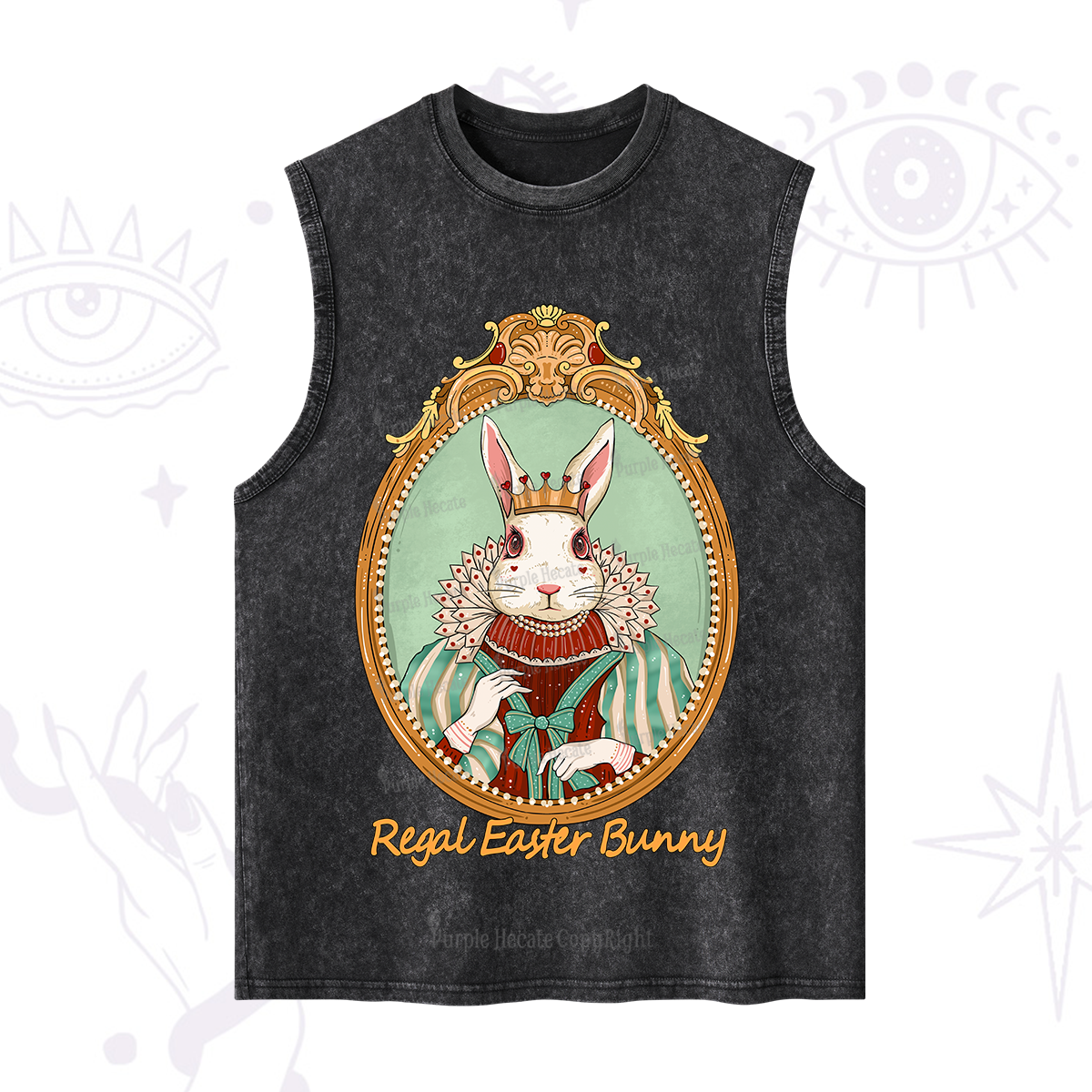 Purplehecate Regal Easter Bunny Washed Tank