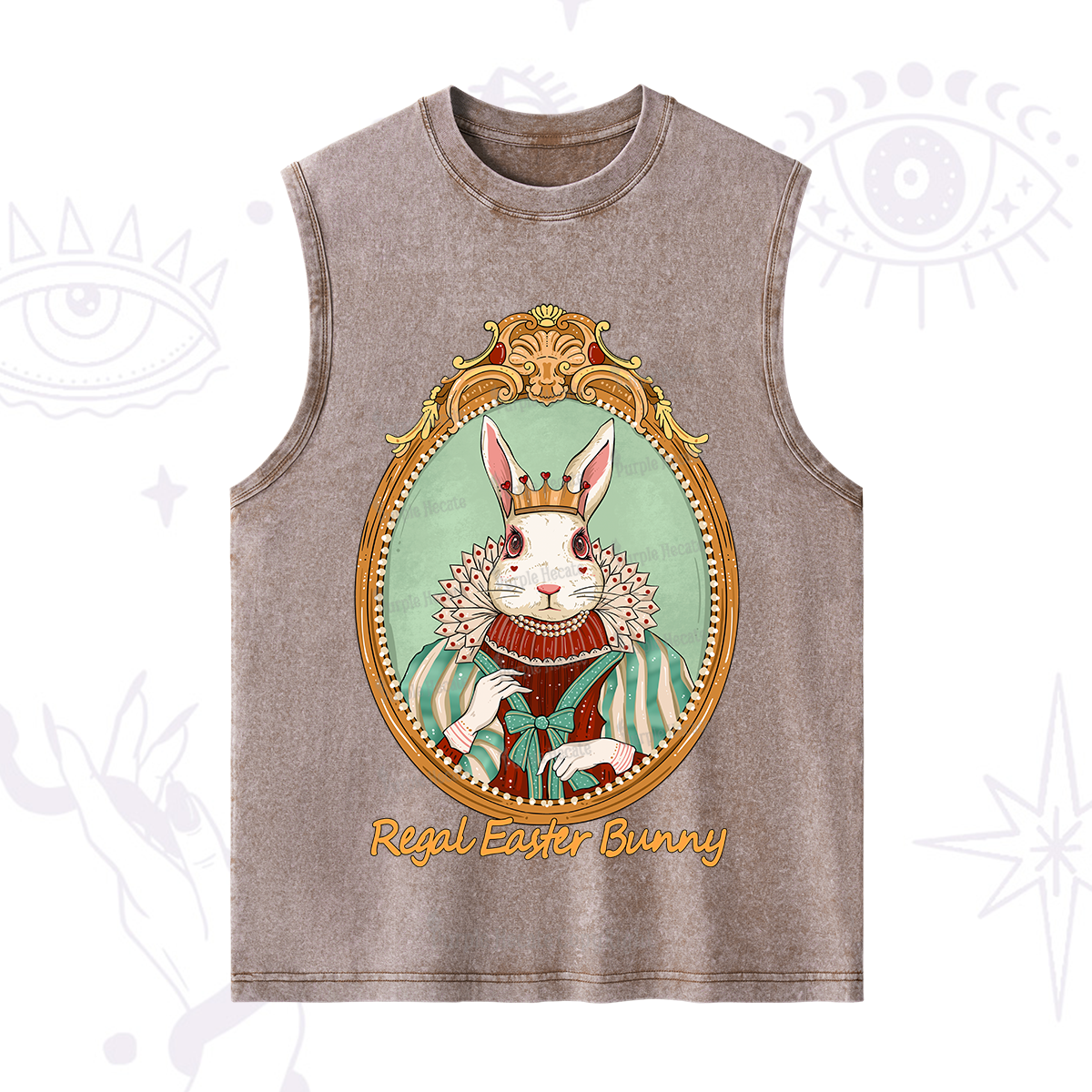 Purplehecate Regal Easter Bunny Washed Tank