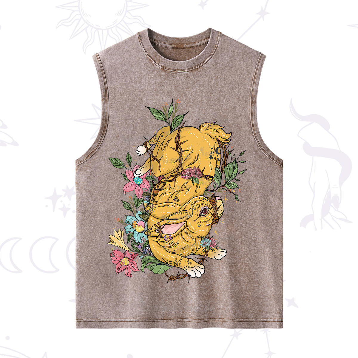 Purplehecate Thorn Bunny Easter Washed Tank