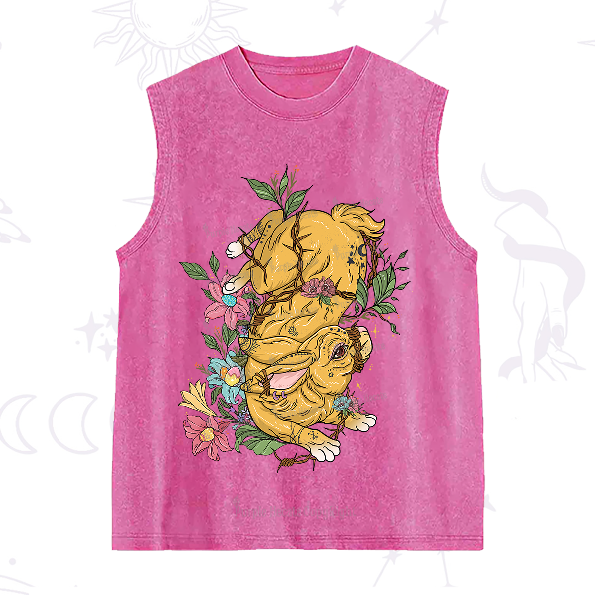 Purplehecate Thorn Bunny Easter Washed Tank