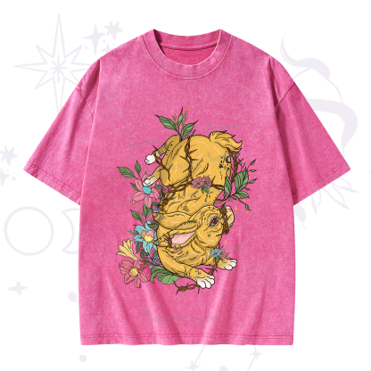 Purplehecate Thorn Bunny Easter Washed T-Shirt