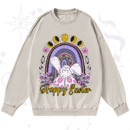 Purplehecate Happy Easter Washed Sweatshirt