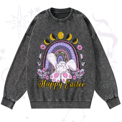 Purplehecate Happy Easter Washed Sweatshirt