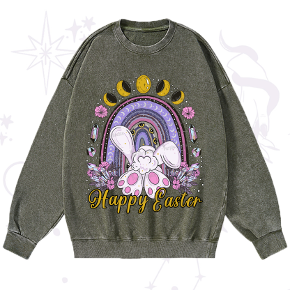 Purplehecate Happy Easter Washed Sweatshirt