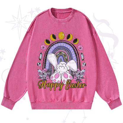 Purplehecate Happy Easter Washed Sweatshirt