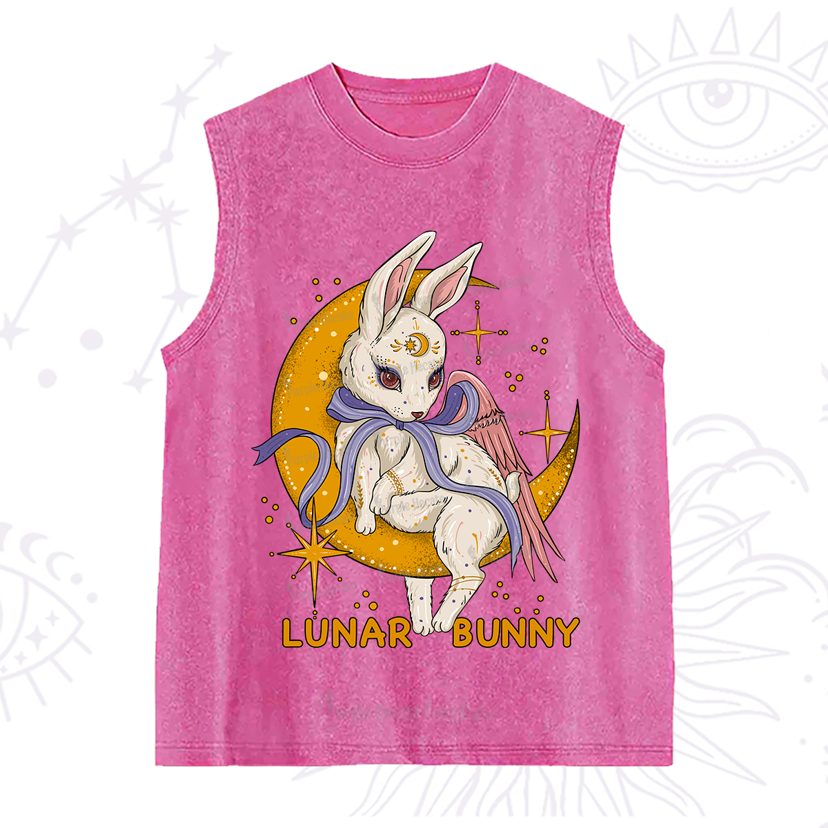 Purplehecate Lunar Bunny Easter Washed Tank