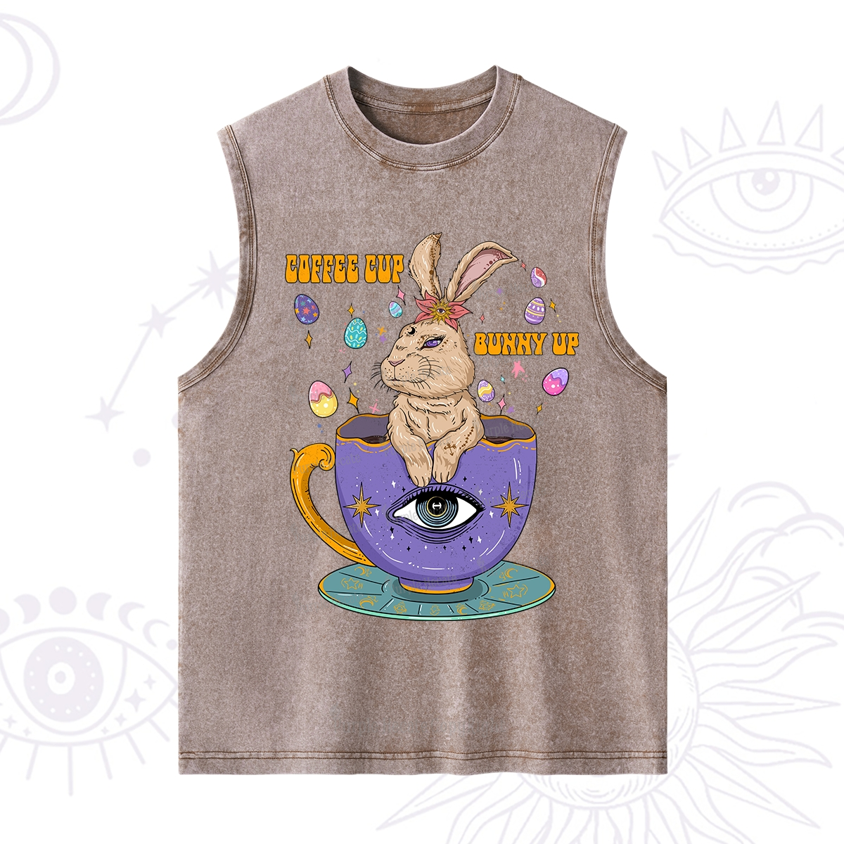 Purplehecate Coffee Cup Bunny Up Washed Tank