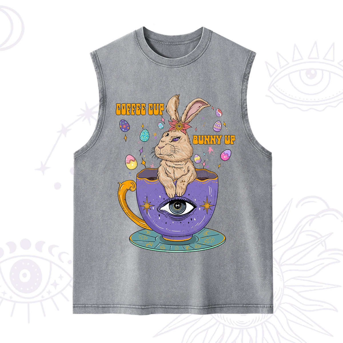 Purplehecate Coffee Cup Bunny Up Washed Tank