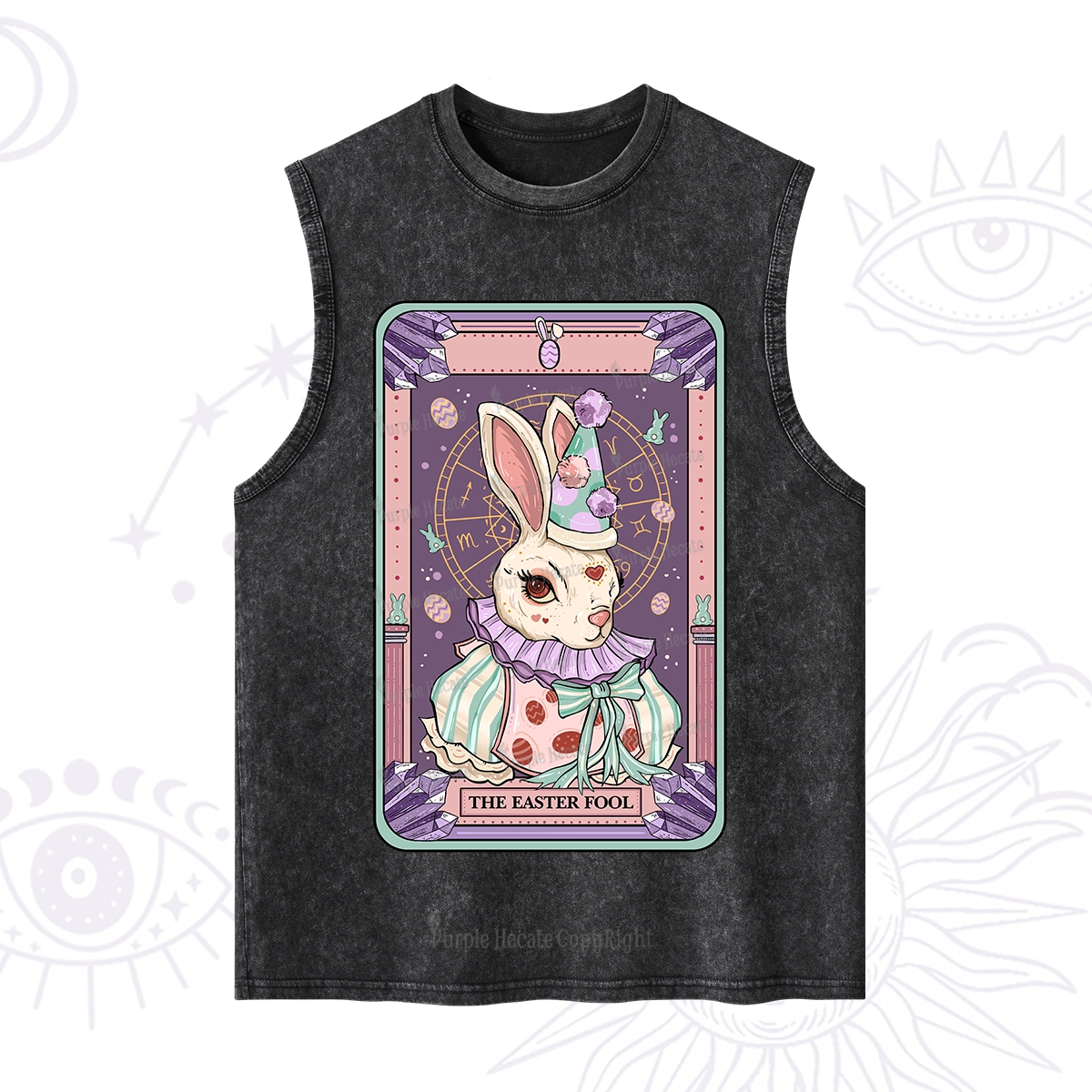 Purplehecate The Easter Fool Tarot Washed Tank