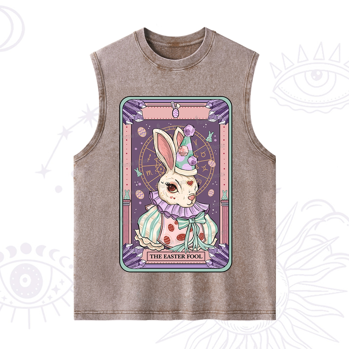 Purplehecate The Easter Fool Tarot Washed Tank