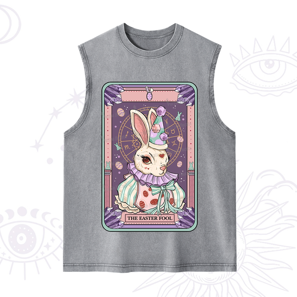 Purplehecate The Easter Fool Tarot Washed Tank