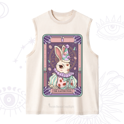 Purplehecate The Easter Fool Tarot Washed Tank
