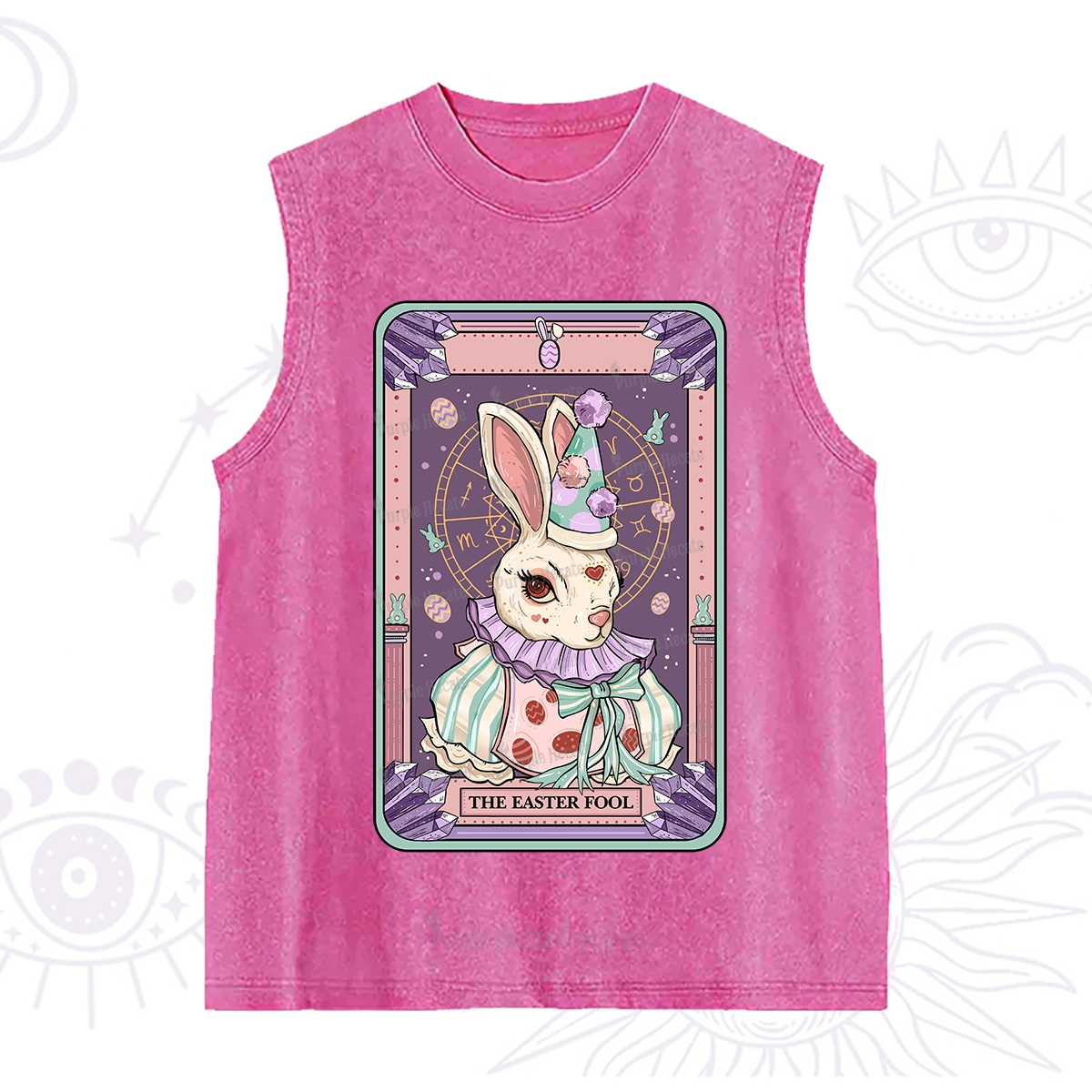 Purplehecate The Easter Fool Tarot Washed Tank