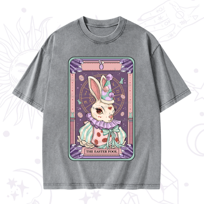 Purplehecate The Easter Fool Tarot Washed T-Shirt