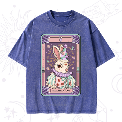 Purplehecate The Easter Fool Tarot Washed T-Shirt
