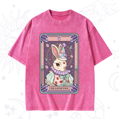 Purplehecate The Easter Fool Tarot Washed T-Shirt